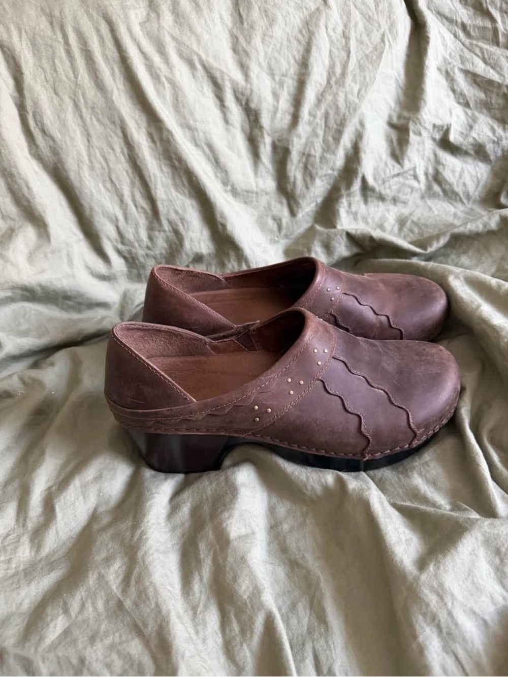 Dansko Brown Leather Clog Size 42